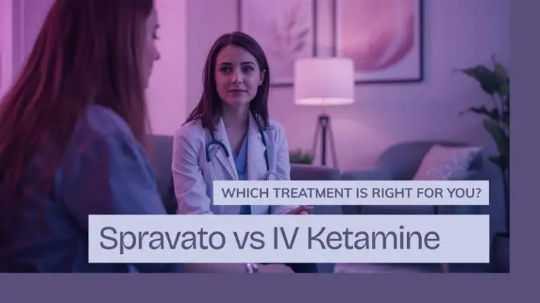 Side by side comparison of Spravato nasal spray and IV ketamine infusion for treatment-resistant depression in Seattle, Bellevue, and Mercer Island WA